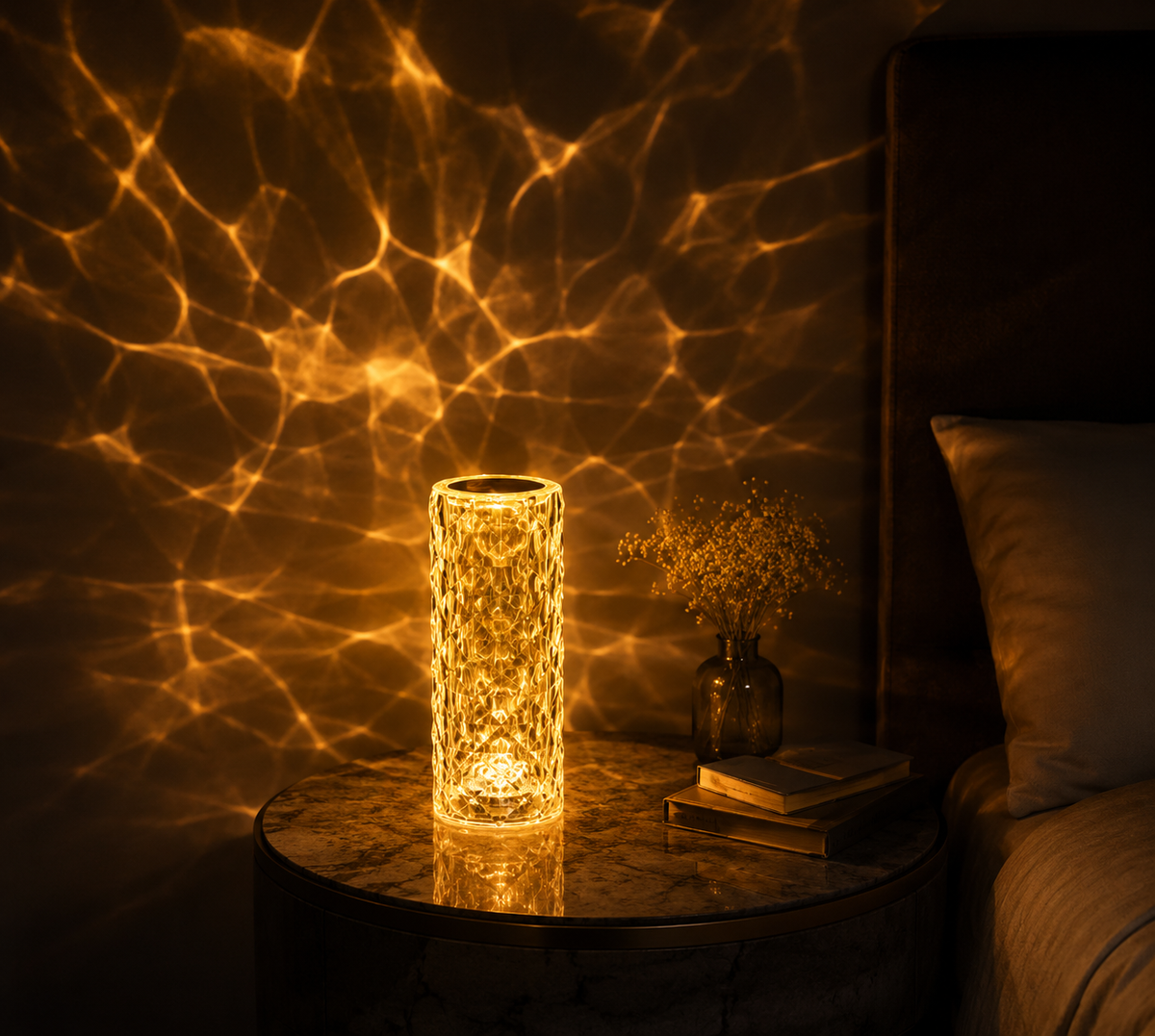 Lámpara de cristal Prisma Warm - olas cálidas
