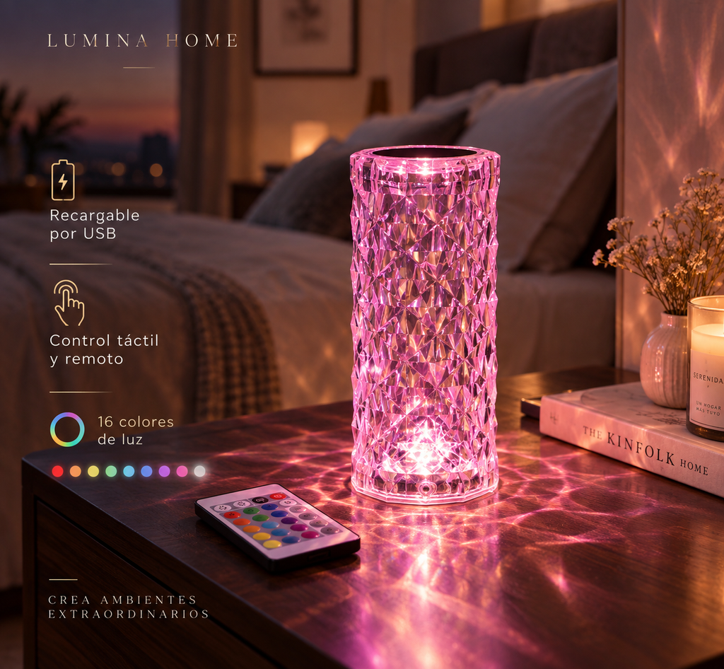 Lámpara de cristal Prisma Spectrum 16.0 - olas de colores