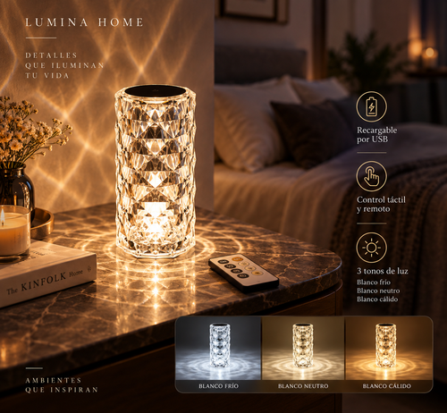 Lámpara de cristal Prisma Warm - olas cálidas